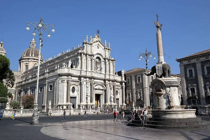 Piazza del Duomo and the Elephant Fountain in the historic heart of Catania