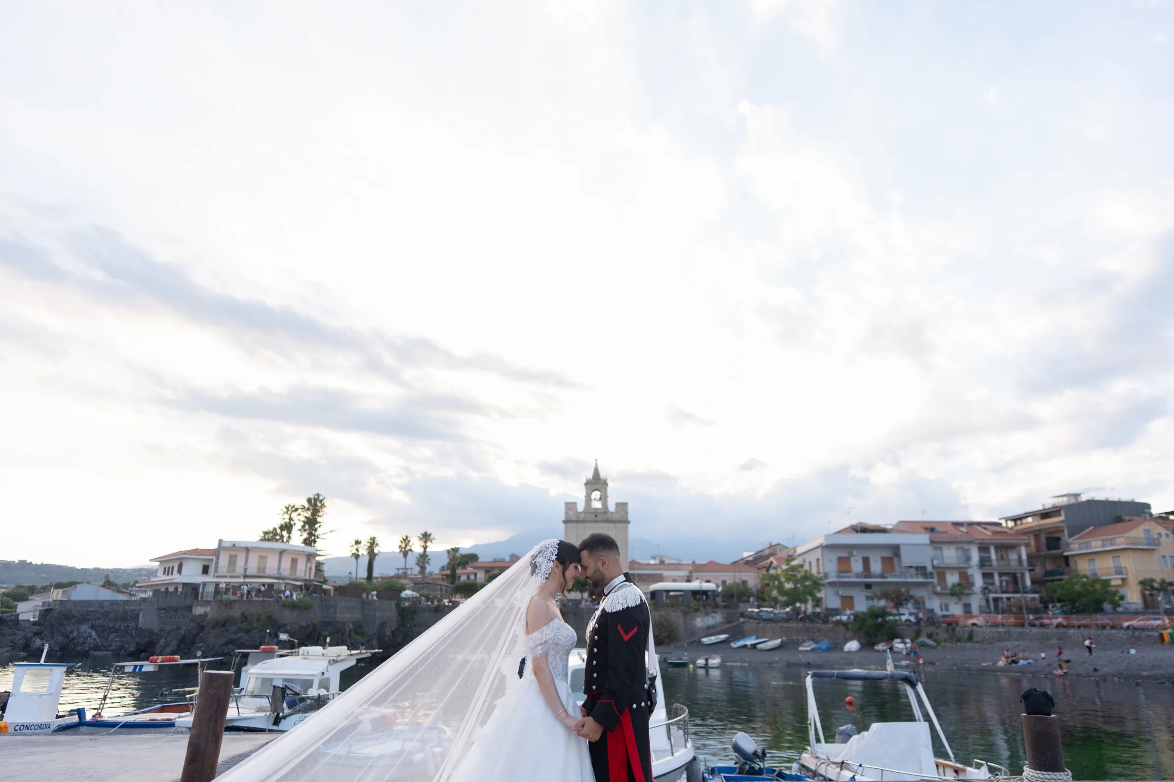 Bruno e Giulia — wedding photograph in Villa Oasis Acireale, Sicily