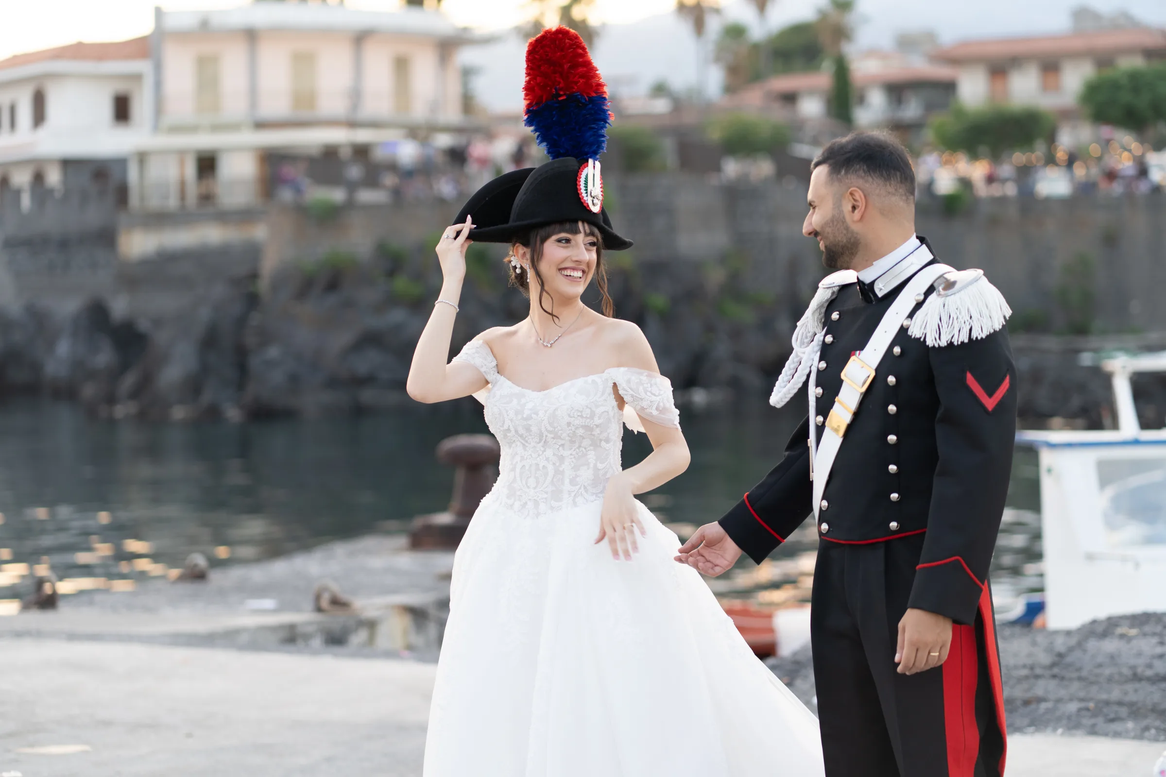 Bruno e Giulia — wedding photograph in Villa Oasis Acireale, Sicily