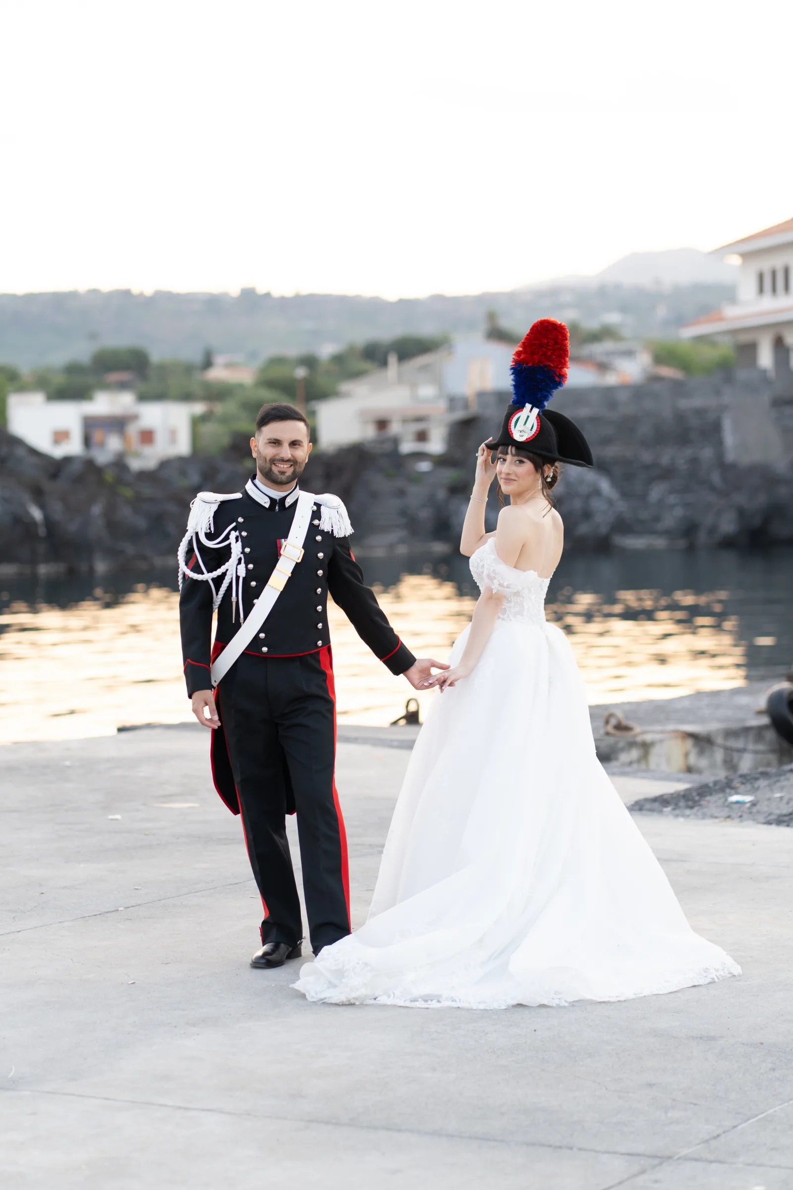 Bruno e Giulia — wedding photograph in Villa Oasis Acireale, Sicily