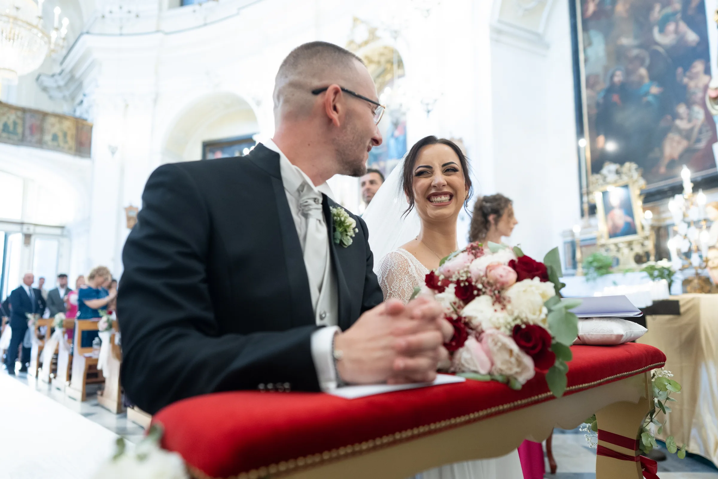 Claudio e Marianna — wedding photograph in Duomo Catania e Acicastello, Sicily