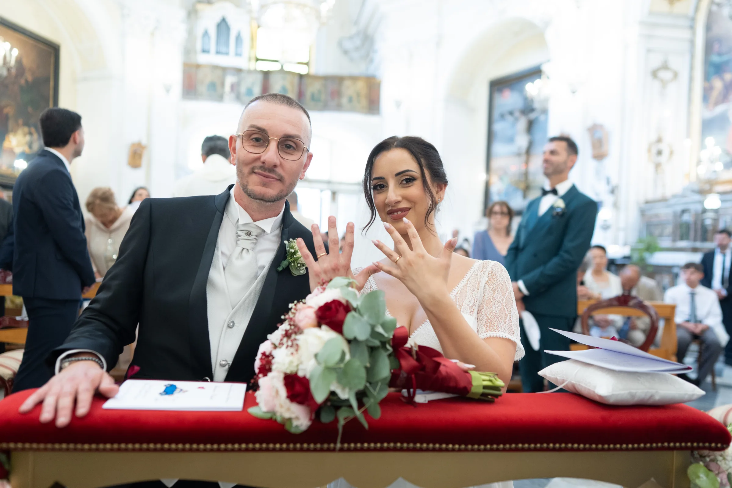 Claudio e Marianna — wedding photograph in Duomo Catania e Acicastello, Sicily