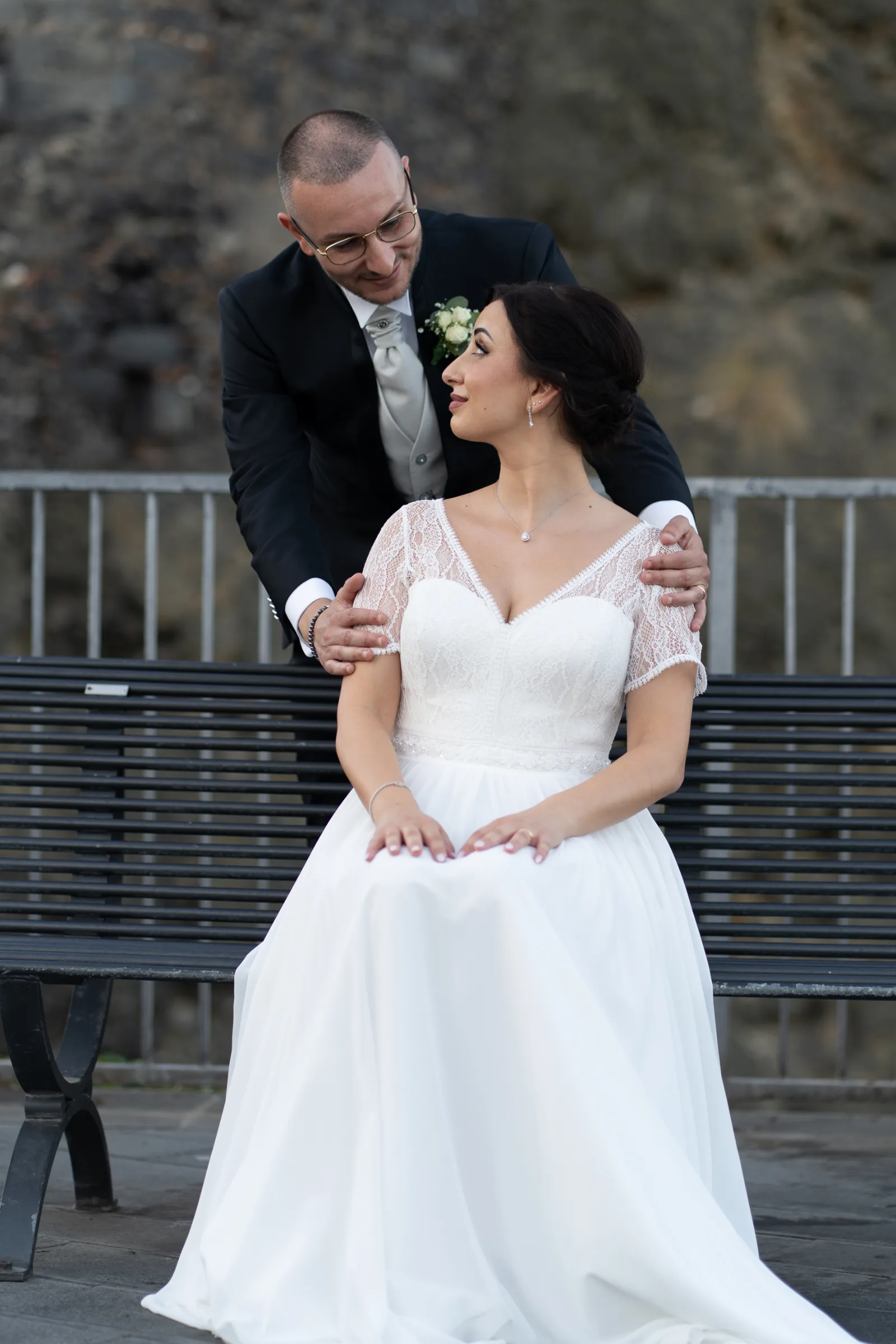 Claudio e Marianna — wedding photograph in Duomo Catania e Acicastello, Sicily