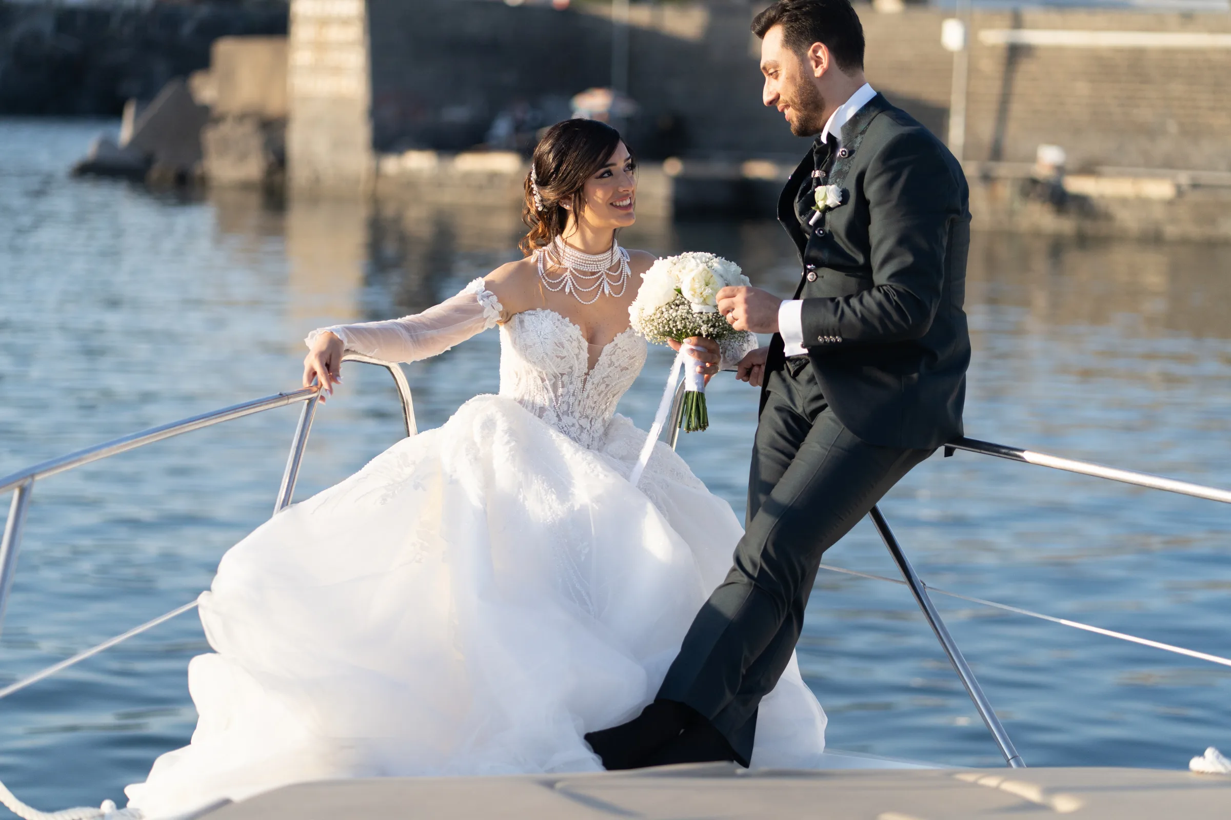Daniele e Giorgia — wedding photograph in Villa Garufi a Catania, Sicily